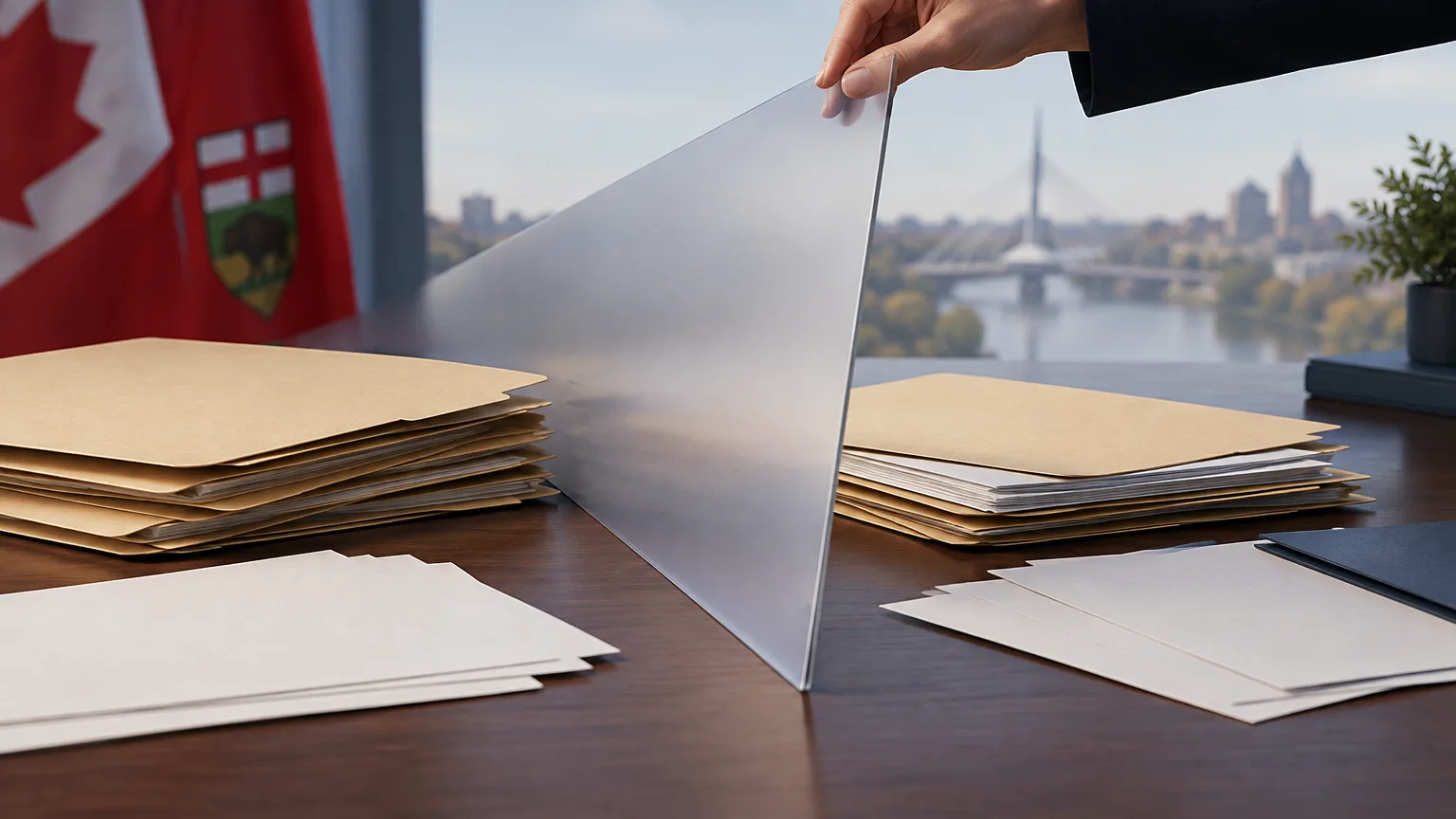 Illustration of a pen and document files representing a disputed will and disclosure request.