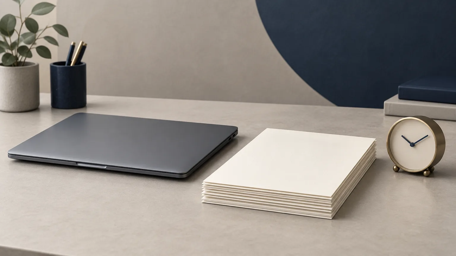 Conceptual illustration of a laptop, blank paperwork and a clock representing court filing deadlines.